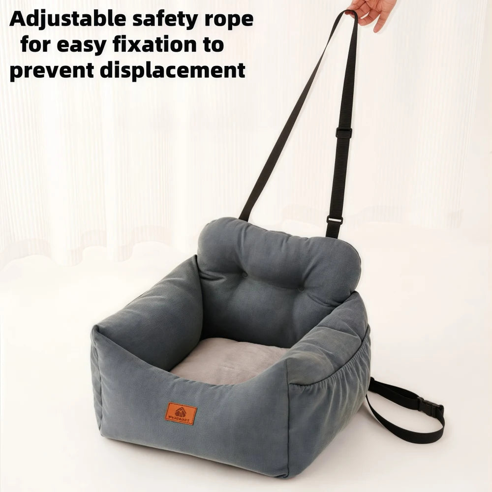 Portable Pet Car Safety Seats Dogs and Cats Beds Detachable and Washable All-Season Indoor and Outdoor Travel Pet Products