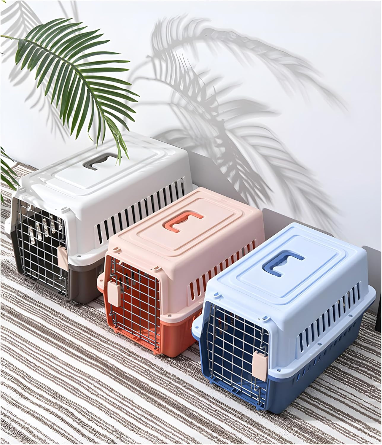 -Pets Spree Travel Pet Carrier Dog/Cat Hard-Sided Carriers for Pets up to 14 Pounds Small Animal Carrier Airline/Road Travel Approved Stout (Coffee)