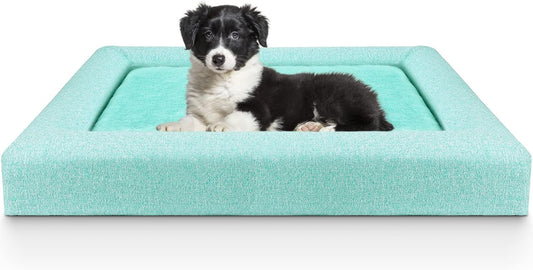 Orthopedic Dog Bed, 31"X28" Memory Foam Pet Bed for Small, Medium, Large Dogs and Cats, Comfort Sofa Dog Bed, Soft Dog Cat Kennels and Crate Bed Pads, Plush Dog Travel Bed, Multiple Sizes/Colors