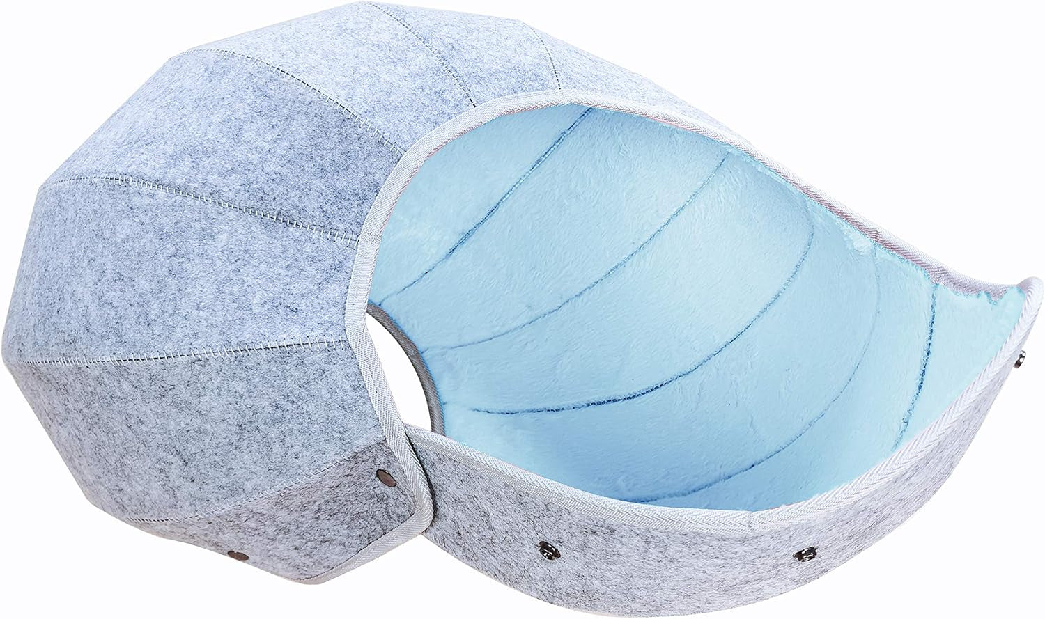 D.Ball Portable Transformable Cat Bed Foldable Washable Scratch Resistant Cat Cave Cat Tent Cat Hut Pet Mat Leopard Cat Bed Outdoor Soft for Cats Small Puppy