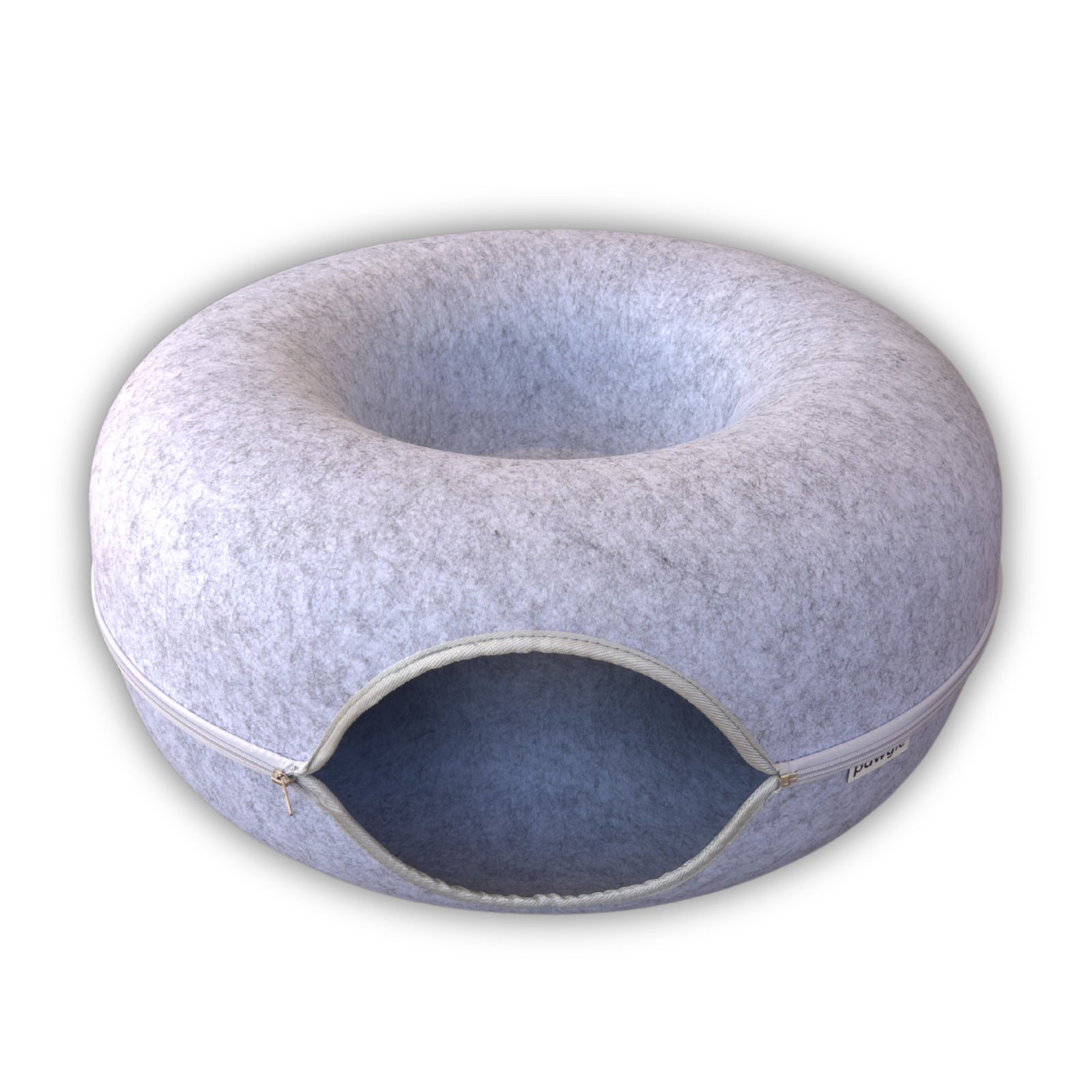 Cat Tunnel Bed Cave Toy Interactive Plush Condo Kennel Nest Cat Bed Donut Tube