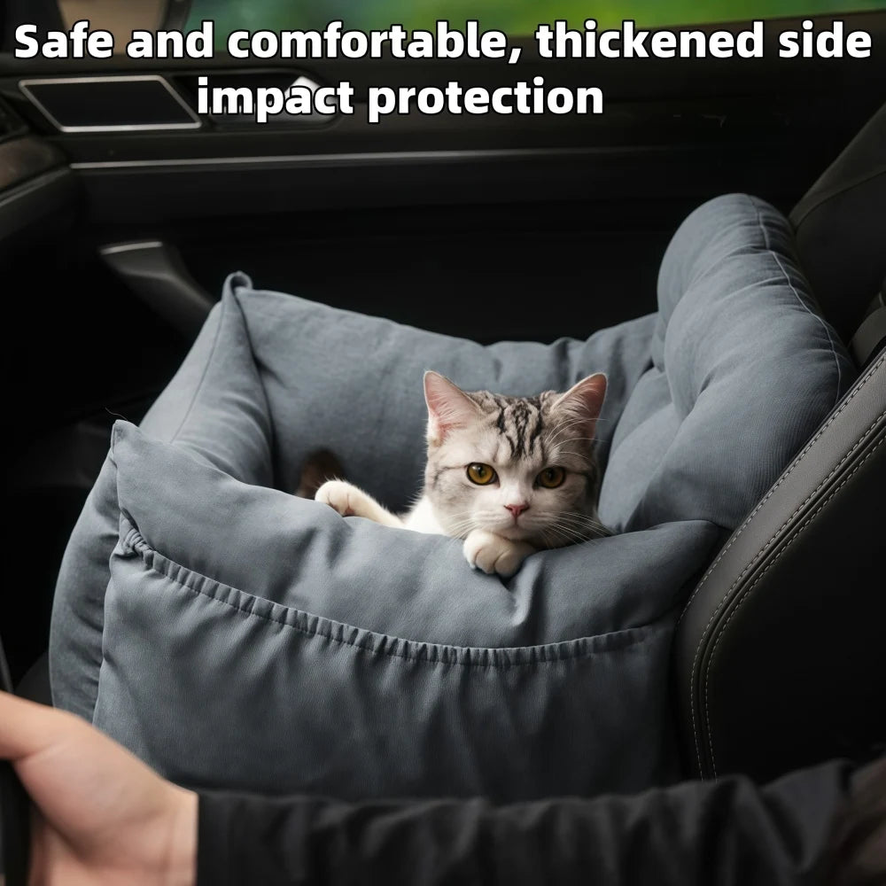 Portable Pet Car Safety Seats Dogs and Cats Beds Detachable and Washable All-Season Indoor and Outdoor Travel Pet Products