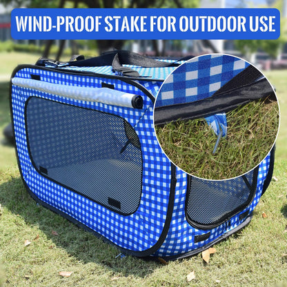 Portable Cat Cage Kennels for Cats Outdoor Travel, Portable Pop up Cat Travel Cage, Portable Cat Condo, Cat Bed Collection for Medium Large Cats