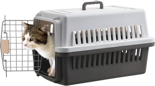 -Pets Spree Travel Pet Carrier Dog/Cat Hard-Sided Carriers for Pets up to 14 Pounds Small Animal Carrier Airline/Road Travel Approved Stout (Coffee)