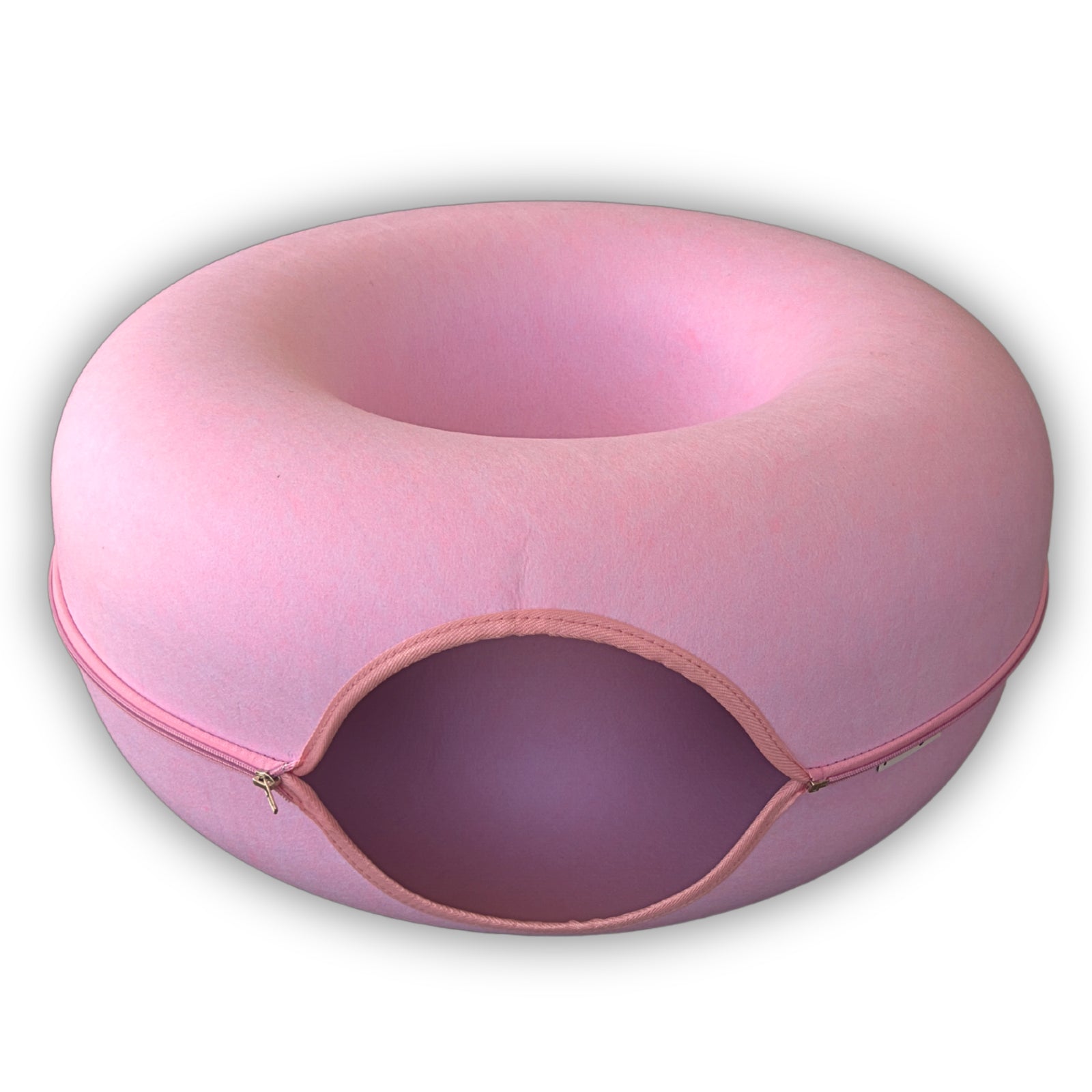 Cat Tunnel Bed Cave Toy Interactive Plush Condo Kennel Nest Cat Bed Donut Tube