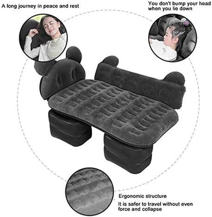 SUV Air Mattres Bed, Air Beds, with Built in Pump Inflatable, Thickened Built Flocking Surface, Fits Camping with Back Seat Travel, Vacation, Camping Bed, for Niversal SUV