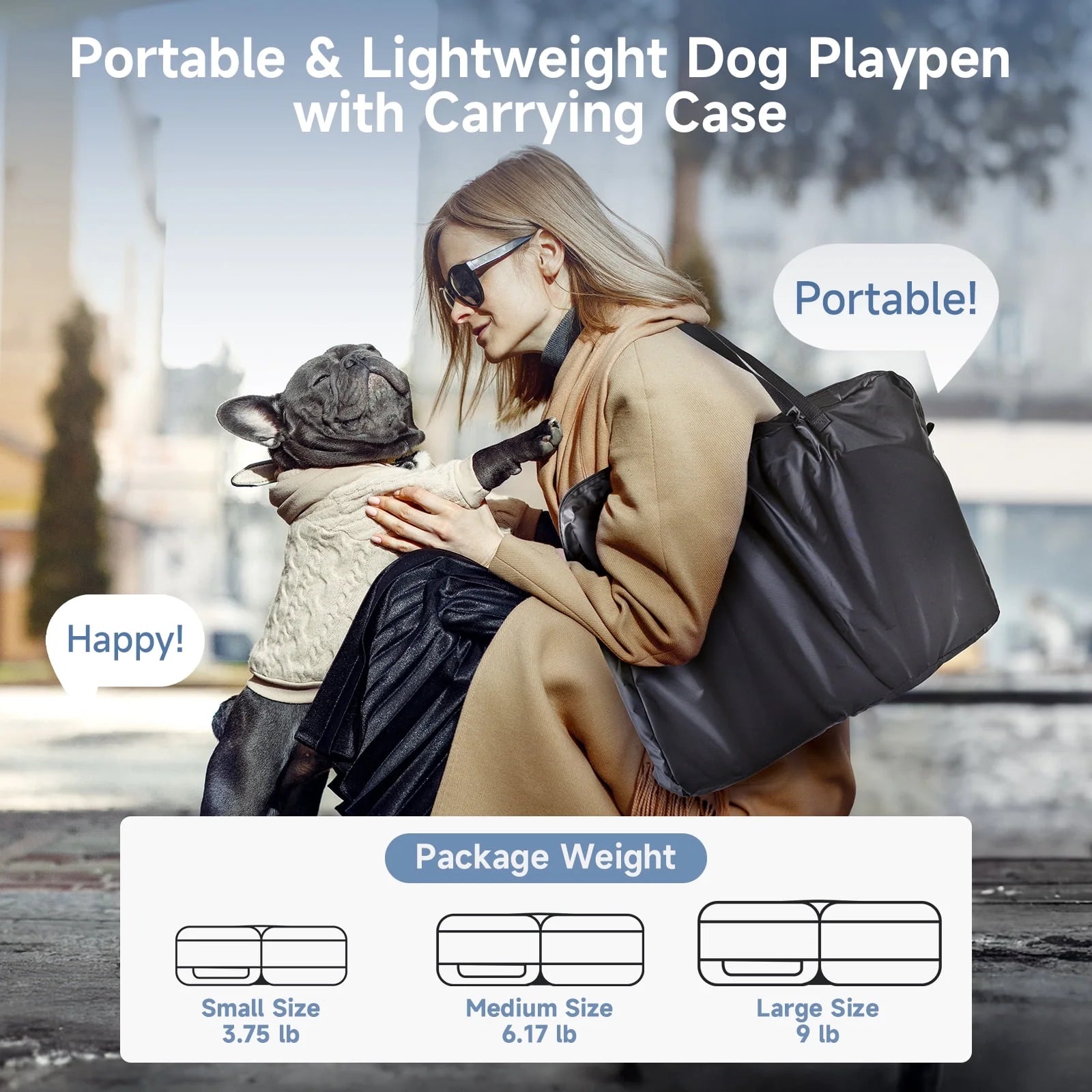 Dog Crate Dog Kennel,Twin Pop up Pet Playpen Portable Pet Tent,2-In-1 Dog & Cat Playpen with Pee Pads,Pop up Cat Cat Puppy Pet Playpen Indoor/Outdoor Portable Exercise Fence Kennel Cage Oxford Crate