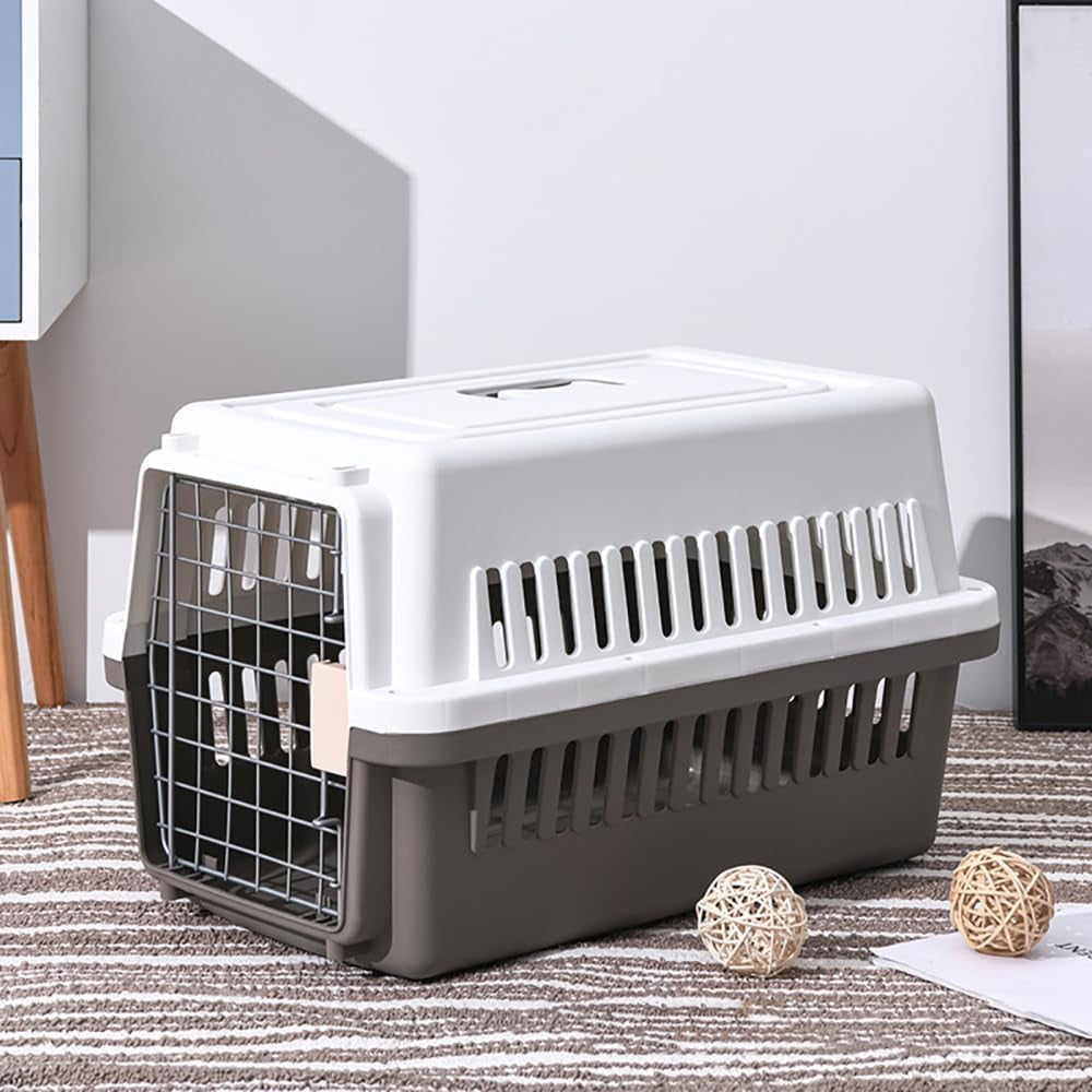 -Pets Spree Travel Pet Carrier Dog/Cat Hard-Sided Carriers for Pets up to 14 Pounds Small Animal Carrier Airline/Road Travel Approved Stout (Coffee)