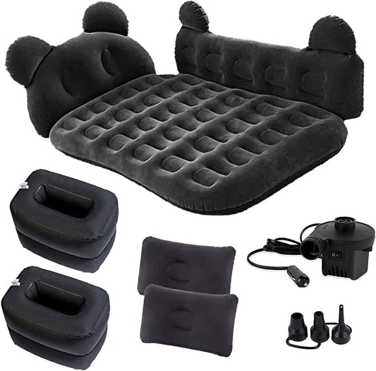 SUV Air Mattres Bed, Air Beds, with Built in Pump Inflatable, Thickened Built Flocking Surface, Fits Camping with Back Seat Travel, Vacation, Camping Bed, for Niversal SUV