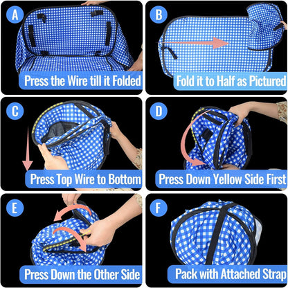 Portable Cat Cage Kennels for Cats Outdoor Travel, Portable Pop up Cat Travel Cage, Portable Cat Condo, Cat Bed Collection for Medium Large Cats