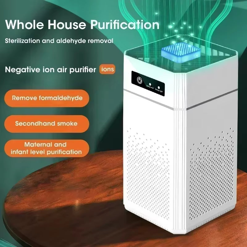 2025 Air Purifier Portable Desktop Air Freshener for Home Allergies and Pets Hair Smokers in Bedroom HEPA Filter Air Cleaner