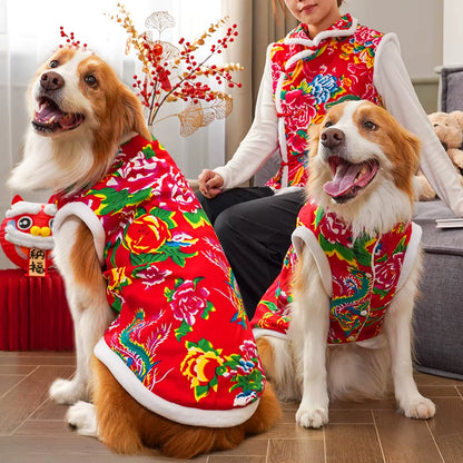 S-6XL Northeast Big Flower Coat Small, Medium and Large Pets Dogs Cats Fighting Clothes Supplies Clothing Wholesale