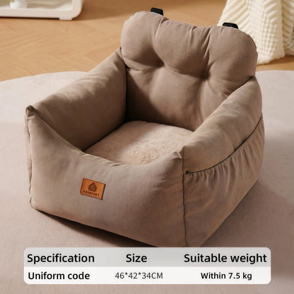 Portable Pet Car Safety Seats Dogs and Cats Beds Detachable and Washable All-Season Indoor and Outdoor Travel Pet Products