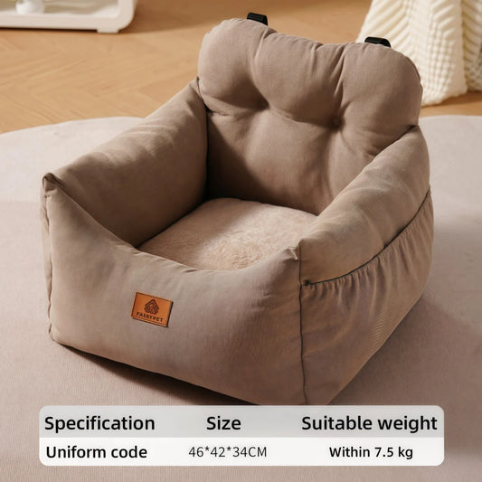Portable Pet Car Safety Seats Dogs and Cats Beds Detachable and Washable All-Season Indoor and Outdoor Travel Pet Products