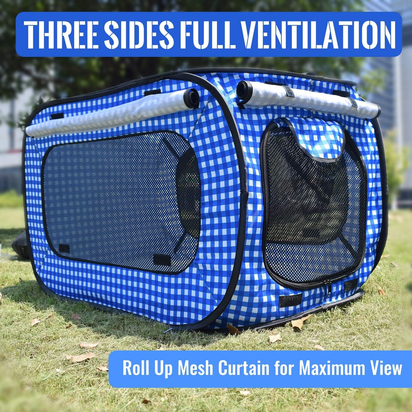 Portable Cat Cage Kennels for Cats Outdoor Travel, Portable Pop up Cat Travel Cage, Portable Cat Condo, Cat Bed Collection for Medium Large Cats
