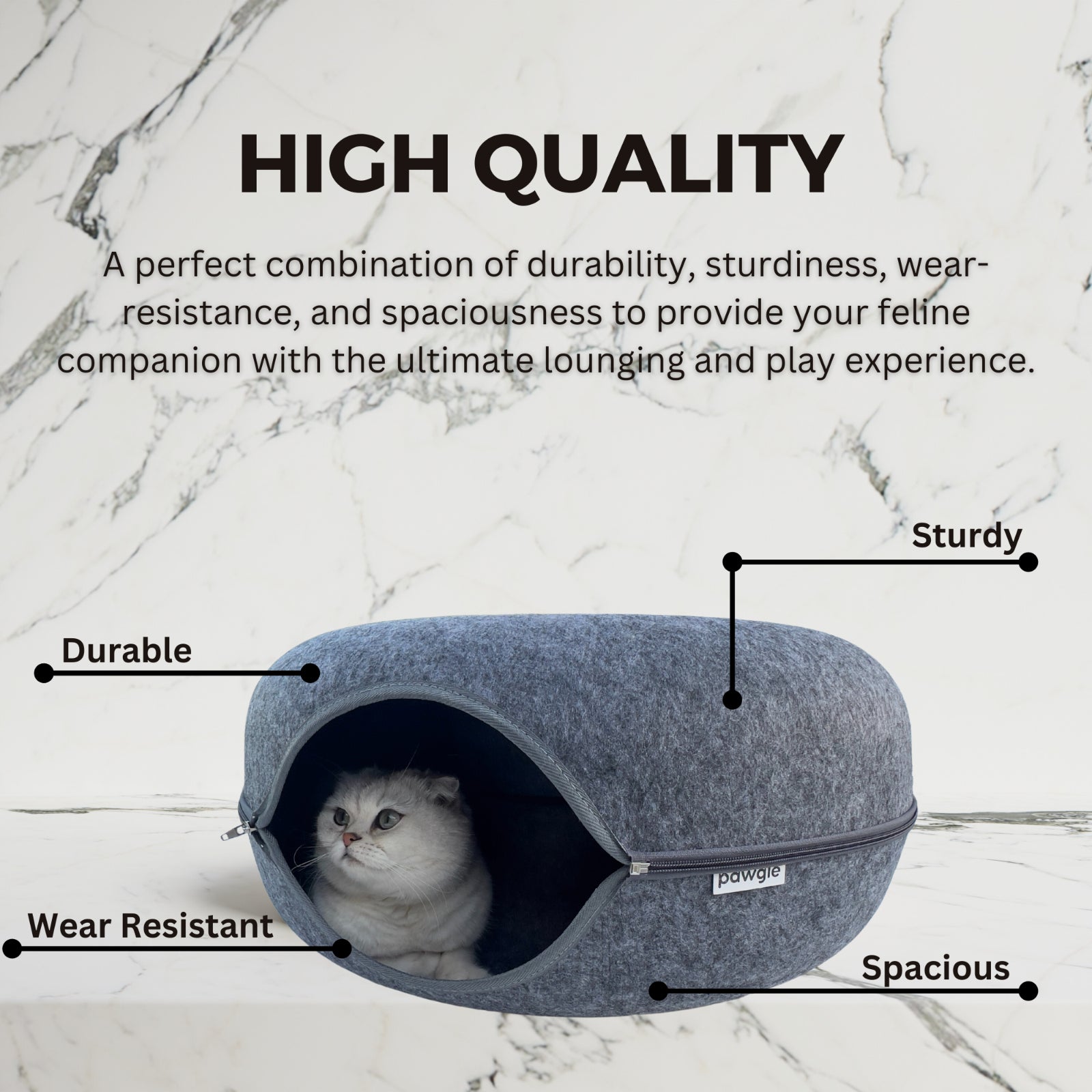 Cat Tunnel Bed Cave Toy Interactive Plush Condo Kennel Nest Cat Bed Donut Tube